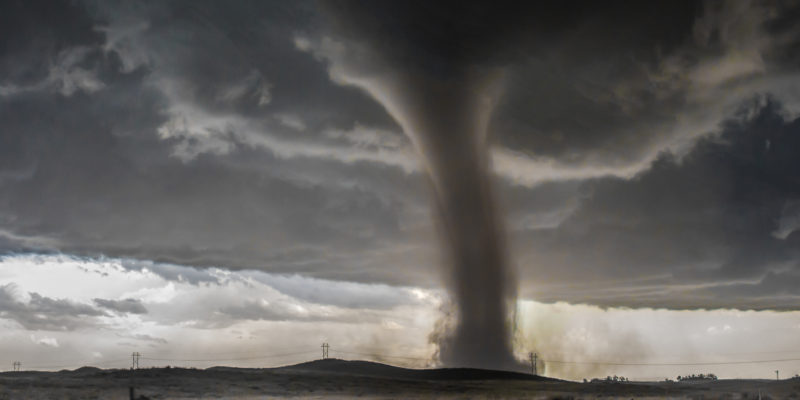 Tornado in Wray, Colorado in May of 2016. Was rated an EF2.