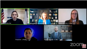 Still of virtual trial live stream on YouTube